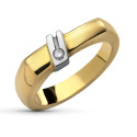 18K SORTIJA ORO AMARILLO DIAMANTE 0,04 QTS. MEDIDA: 16X7 MM 18K SORTIJA ORO AMARILLO DIAMANTE 0,04 QTS. MEDIDA: 16X7 MM