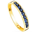 18K SORTIJA ORO AMARILLO 9 CIRCONITA AZULES. ANCHO CUERPO 3.5 MM 18K SORTIJA ORO AMARILLO 9 CIRCONITA AZULES. ANCHO CUERPO 3.5 MM