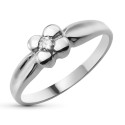 18K SORTIJA ORO BLANCO DIAMANTE NATURAL TALLA BRILLANTE 0,100 QTS. ANCHO: 6,5 MM 18K SORTIJA ORO BLANCO DIAMANTE NATURAL TALLA BRILLANTE 0,100 QTS. ANCHO: 6,5 MM
