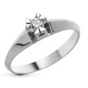 18K SOLITARIO ORO BLANCO DIAMANTE NATURAL TALLA BRILLANTE 0,100 QTS. ANCHO: 5 MM 18K SOLITARIO ORO BLANCO DIAMANTE NATURAL TALLA BRILLANTE 0,100 QTS. ANCHO: 5 MM
