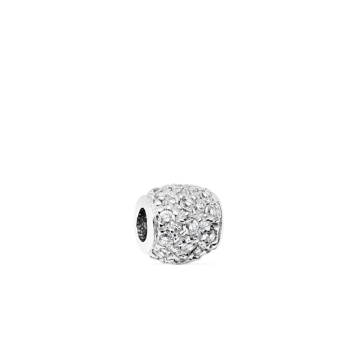 18K COLGANTE BOLA ORO BLANCO 8X8 MM