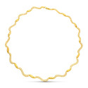 18K GARGANTILLA ORO AMARILLO ONDAS CON CIRCONITAS 18K GARGANTILLA ORO AMARILLO ONDAS CON CIRCONITAS