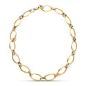 18K GARGANTILLA ORO BICOLOR ESLABON OVAL 18K GARGANTILLA ORO BICOLOR ESLABON OVAL