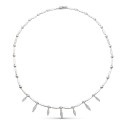 18K GARGANTILLA ORO BLANCO Y CIRCONTAS 18K GARGANTILLA ORO BLANCO Y CIRCONTAS