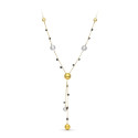 18K GARGANTILLA ORO BICOLOR BOLAS MATE Y BRILLO Y PIEDRAS 18K GARGANTILLA ORO BICOLOR BOLAS MATE Y BRILLO Y PIEDRAS