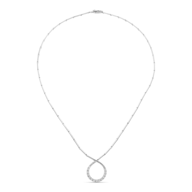 18K GARGANTILLA ORO BLANCO CIRCONITA
