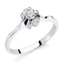 18K SOLITARIO ORO BLANCO DIAMANTE NATURAL TALLA BRILLANTE 0.20 QTS. ANCHO: 6MM. 18K SOLITARIO ORO BLANCO DIAMANTE NATURAL TALLA BRILLANTE 0.20 QTS. ANCHO: 6MM.