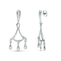 18K PENDIENTES ORO BLANCO NOVIA DOS CUERPOS 40X16 MM CIERRE PRESION 18K PENDIENTES ORO BLANCO NOVIA DOS CUERPOS 40X16 MM CIERRE PRESION