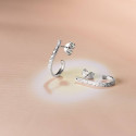18K PENDIENTES ORO BLANCO CIRCONITA 18X2 MM CIERRE PRESION 18K PENDIENTES ORO BLANCO CIRCONITA 18X2 MM CIERRE PRESION