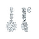 18K PENDIENTES DOS CUERPOS CUAJO ORO BLANCO 28X12 MM PRESION 18K PENDIENTES DOS CUERPOS CUAJO ORO BLANCO 28X12 MM PRESION