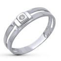 18K SOLITARIO ORO BLANCO DIAMANTE NATURAL TALLA BRILLANTE 0.040 QTS. ANCHO: 4,5MM 18K SOLITARIO ORO BLANCO DIAMANTE NATURAL TALLA BRILLANTE 0.040 QTS. ANCHO: 4,5MM