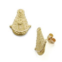 18K PENDIENTES ORO AMARILLO VIRGEN ROCIO SILUETA 17X13 MM CIERRE PRESION 18K PENDIENTES ORO AMARILLO VIRGEN ROCIO SILUETA 17X13 MM CIERRE PRESION