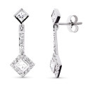 18K PENDIENTES ORO BLANCO LARGOS CIRCONITA 24X9 MM CIERRE PRESION 18K PENDIENTES ORO BLANCO LARGOS CIRCONITA 24X9 MM CIERRE PRESION