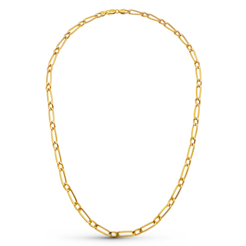 18K CADENA ORO AMARILLO CARTIER HUECA 50CM 4.5 MM