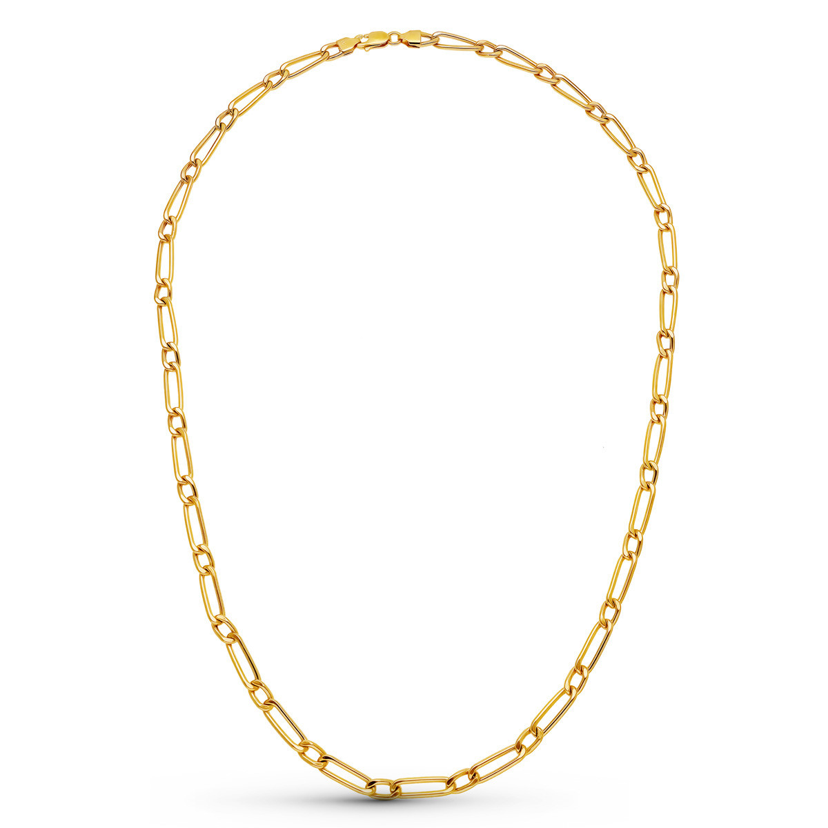 18K CADENA ORO AMARILLO CARTIER HUECA 50CM 4.5 MM