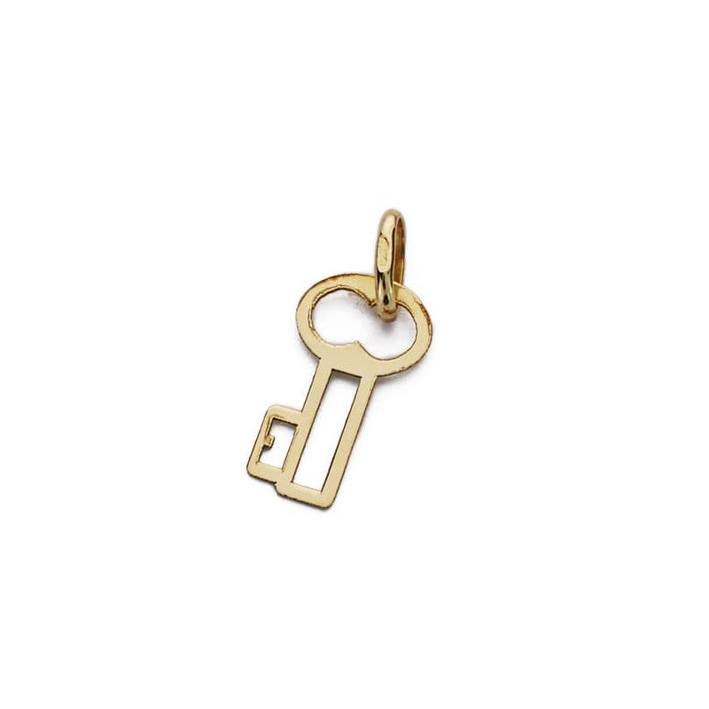 18K COLGANTE AMULETO ORO AMARILLO LLAVE 27X7 MM