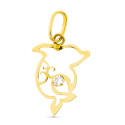 18K COLGANTE AMULETO ORO AMARILLO DELFIN CIRCONITA 16X10 MM 18K COLGANTE AMULETO ORO AMARILLO DELFIN CIRCONITA 16X10 MM