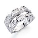 18K SORTIJA ORO BLANCO DIAMANTES NATURALES TALLA BRILLANTE 0.120/0.450 QTS. ANCHO: 10MM 18K SORTIJA ORO BLANCO DIAMANTES NATURALES TALLA BRILLANTE 0.120/0.450 QTS. ANCHO: 10MM