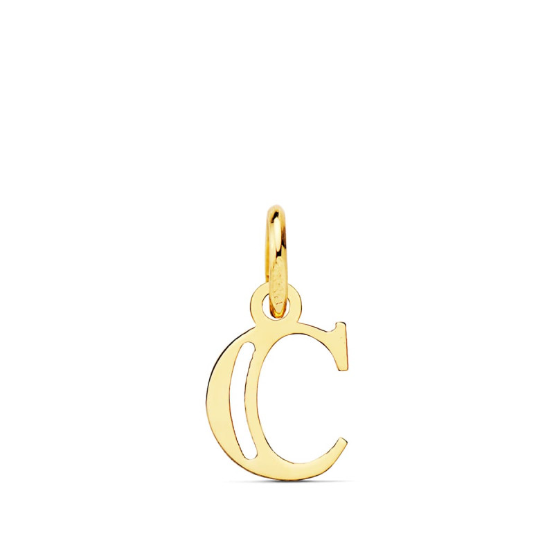 18K COLGANTE ORO AMARILLO LETRA " C " 11X9 MM