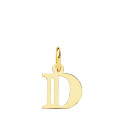 18K COLGANTE ORO AMARILLO LETRA " D " . 11X9 MM