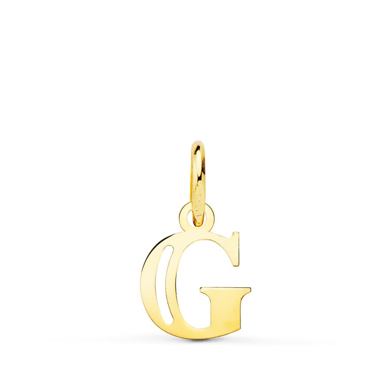 18K COLGANTE ORO AMARILLO LETRA " G " . 11X9 MM