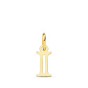 18K COLGANTE ORO AMARILLO LETRA " I " . 11X5 MM