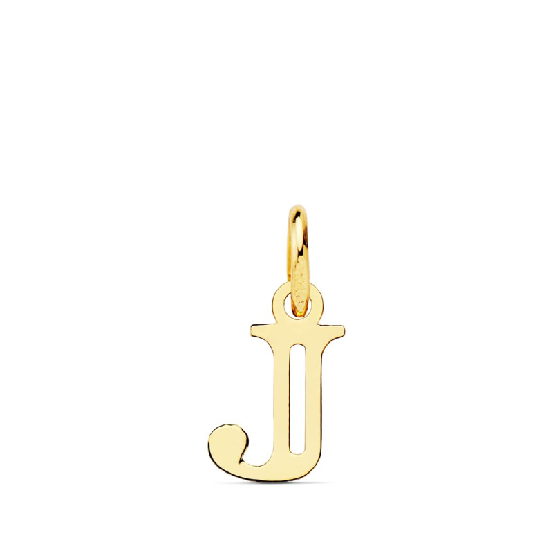 18K COLGANTE ORO AMARILLO LETRA " J ". 11X8 MM