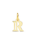 18K COLGANTE ORO AMARILLO LETRA " R " 11X9 MM