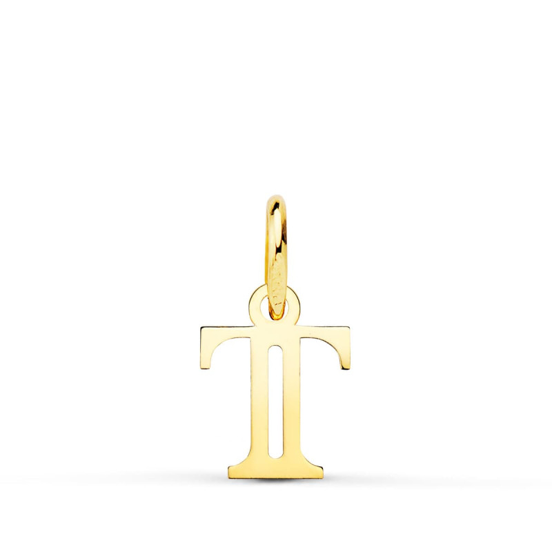 18K COLGANTE ORO AMARILLO LETRA " T " . 11X9 MM
