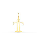 18K COLGANTE ORO AMARILLO LETRA " T " . 11X9 MM