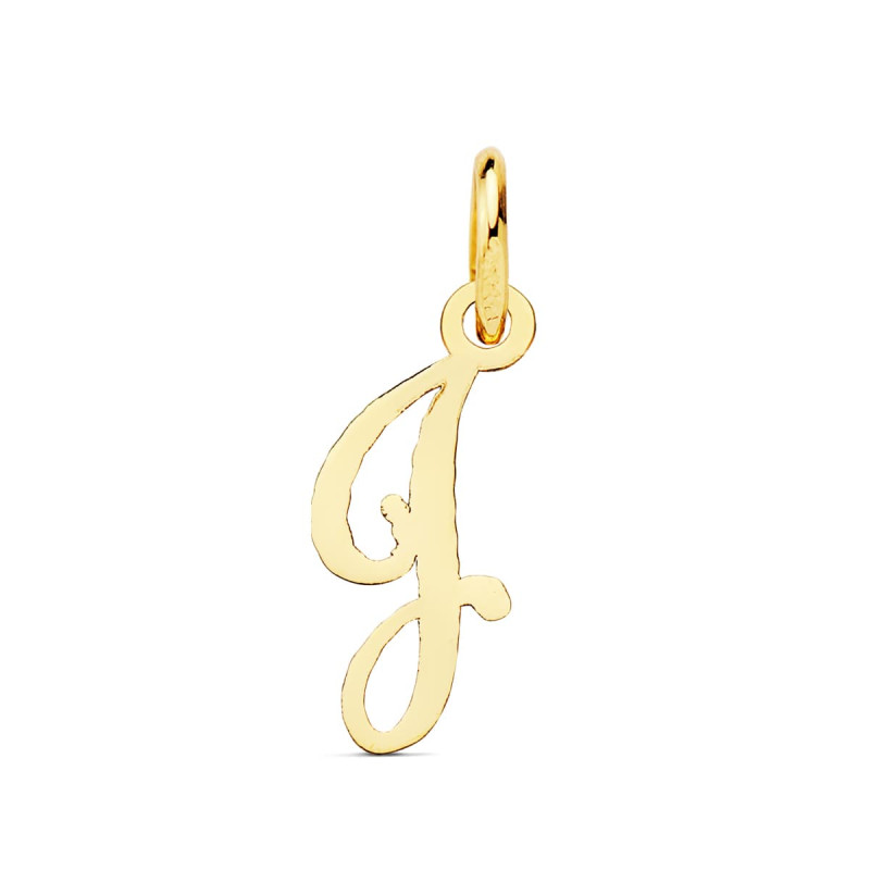 18K COLGANTE ORO AMARILLO LETRA " J " . 15X6 MM