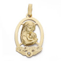18K COLGANTE ORO AMARILLO MADRE LASER. 25X16 MM 18K COLGANTE ORO AMARILLO MADRE LASER. 25X16 MM