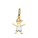18K COLGANTE ORO TRICOLOR NIÑO MUÑECO 17X12 MM 18K COLGANTE ORO TRICOLOR NIÑO MUÑECO 17X12 MM
