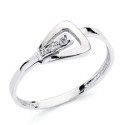 18K SORTIJA ORO BLANCO DIAMANTES NATURALES TALLA BRILLANTE 0,016 QTS. 8 X 7MM 18K SORTIJA ORO BLANCO DIAMANTES NATURALES TALLA BRILLANTE 0,016 QTS. 8 X 7MM