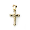 18K CRUZ ORO AMARILLO CON CRISTO HUECA 18X10 MM 18K CRUZ ORO AMARILLO CON CRISTO HUECA 18X10 MM