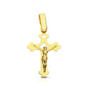 18K CRUZ ORO AMARILLO CON CRISTO CALADA LASER. 22X14 MM 18K CRUZ ORO AMARILLO CON CRISTO CALADA LASER. 22X14 MM