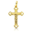 18K CRUZ ORO AMARILLO CON CRISTO TALLADA 27X17 MM 18K CRUZ ORO AMARILLO CON CRISTO TALLADA 27X17 MM