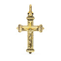 18K CRUZ ORO AMARILLO CON CRISTO TALLADA 23X15 MM 18K CRUZ ORO AMARILLO CON CRISTO TALLADA 23X15 MM