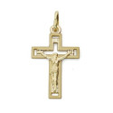 18K CRUZ ORO AMARILLO CON CRISTO TALLADA 22X13 MM 18K CRUZ ORO AMARILLO CON CRISTO TALLADA 22X13 MM