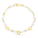 18K PULSERA ORO AMARILLO 17CM COMUNION PERLA CULTIVADA 5-5.5 MM 18K PULSERA ORO AMARILLO 17CM COMUNION PERLA CULTIVADA 5-5.5 MM