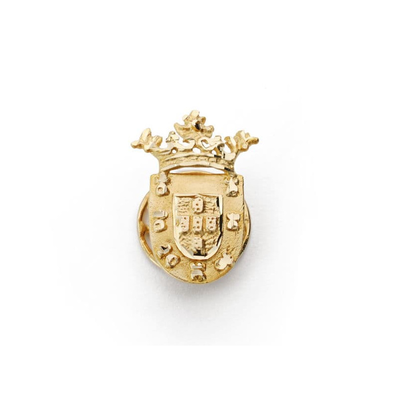 18K INSIGNIA DE CEUTA ORO AMARILLO ( ESPAÑA ) 19X13 MM