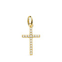 18K CRUZ ORO AMARILLO CON CIRCONITAS BLANCAS. MEDIDA: 18X10 MM 18K CRUZ ORO AMARILLO CON CIRCONITAS BLANCAS. MEDIDA: 18X10 MM