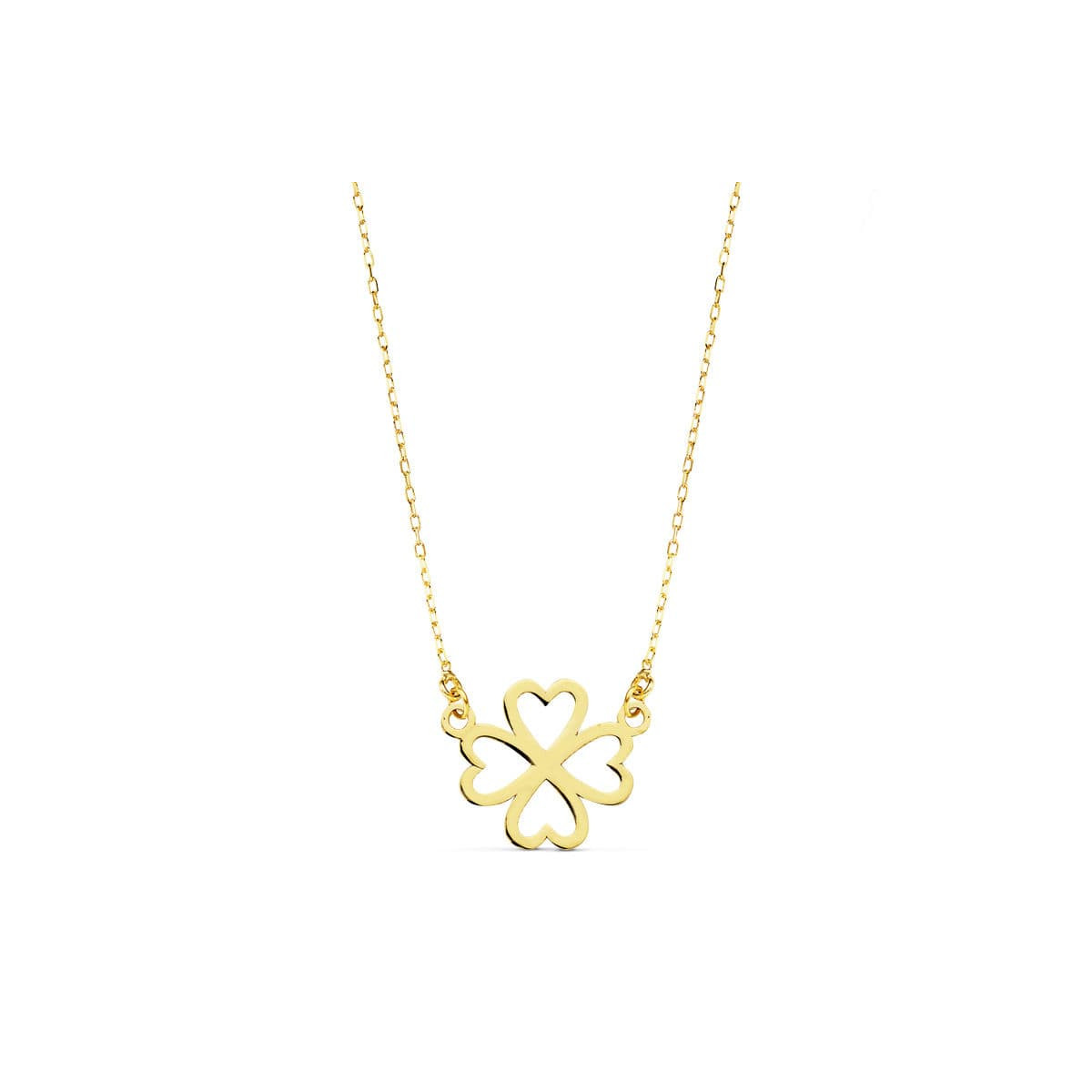 18K COLLAR ORO AMARILLO CORAZONES 12 MM 45CM C. AMOR