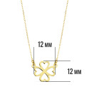 18K COLLAR ORO AMARILLO CORAZONES 12 MM 45CM C. AMOR