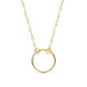 18K COLLAR ORO AMARILLO ARO 13 MM LARGO 42CM 18K COLLAR ORO AMARILLO ARO 13 MM LARGO 42CM