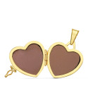 18K GUARDAPELO DIJE PORTAFOTOS ORO AMARILLO CORAZON LISO 21X21 MM C. AMOR
