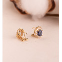 18K PENDIENTES ORO AMARILLO ZAFIRO DIFUSION 7X5 MM 1,96QT Y DIAMANTES LABORATORIO 0,580QT VS2-G. 11,5X9,5 MM CIERRE OMEGA 18K PENDIENTES ORO AMARILLO ZAFIRO DIFUSION 7X5 MM 1,96QT Y DIAMANTES LABORATORIO 0,580QT VS2-G. 11,5X9,5 MM CIERRE OMEGA