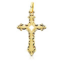 18K CRUZ ORO AMARILLO SIN CRISTO TALLADA 27X17 MM 18K CRUZ ORO AMARILLO SIN CRISTO TALLADA 27X17 MM