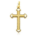 18K CRUZ ORO AMARILLO SIN CRISTO TALLADA 28X17 MM 18K CRUZ ORO AMARILLO SIN CRISTO TALLADA 28X17 MM