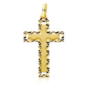 18K CRUZ ORO AMARILLO SIN CRISTO TALLADA 28X17 MM 18K CRUZ ORO AMARILLO SIN CRISTO TALLADA 28X17 MM